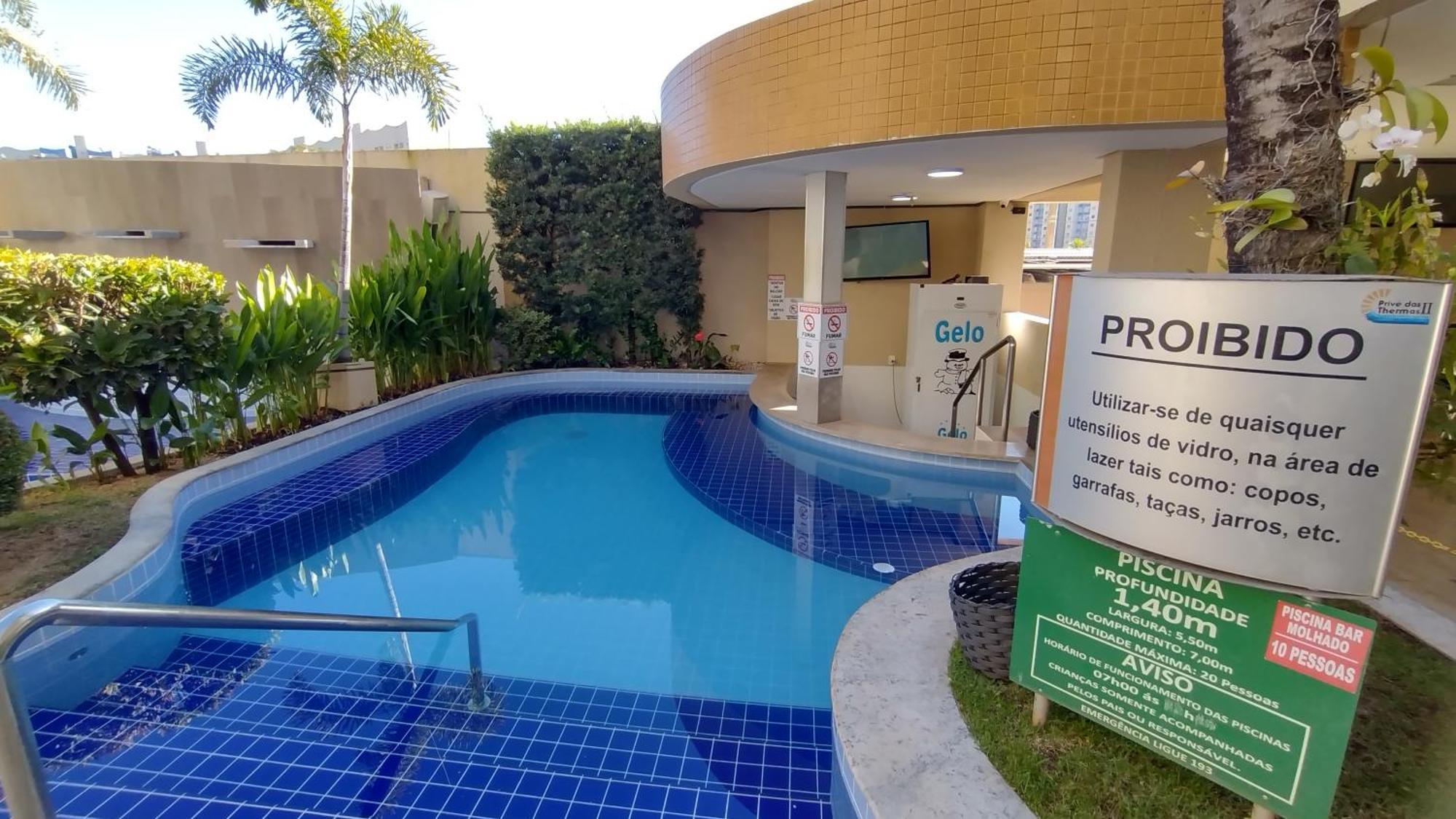 Prive Das Thermas II Caldas Novas - Achei Ferias - Com Roupa De Cama Eksteriør bilde